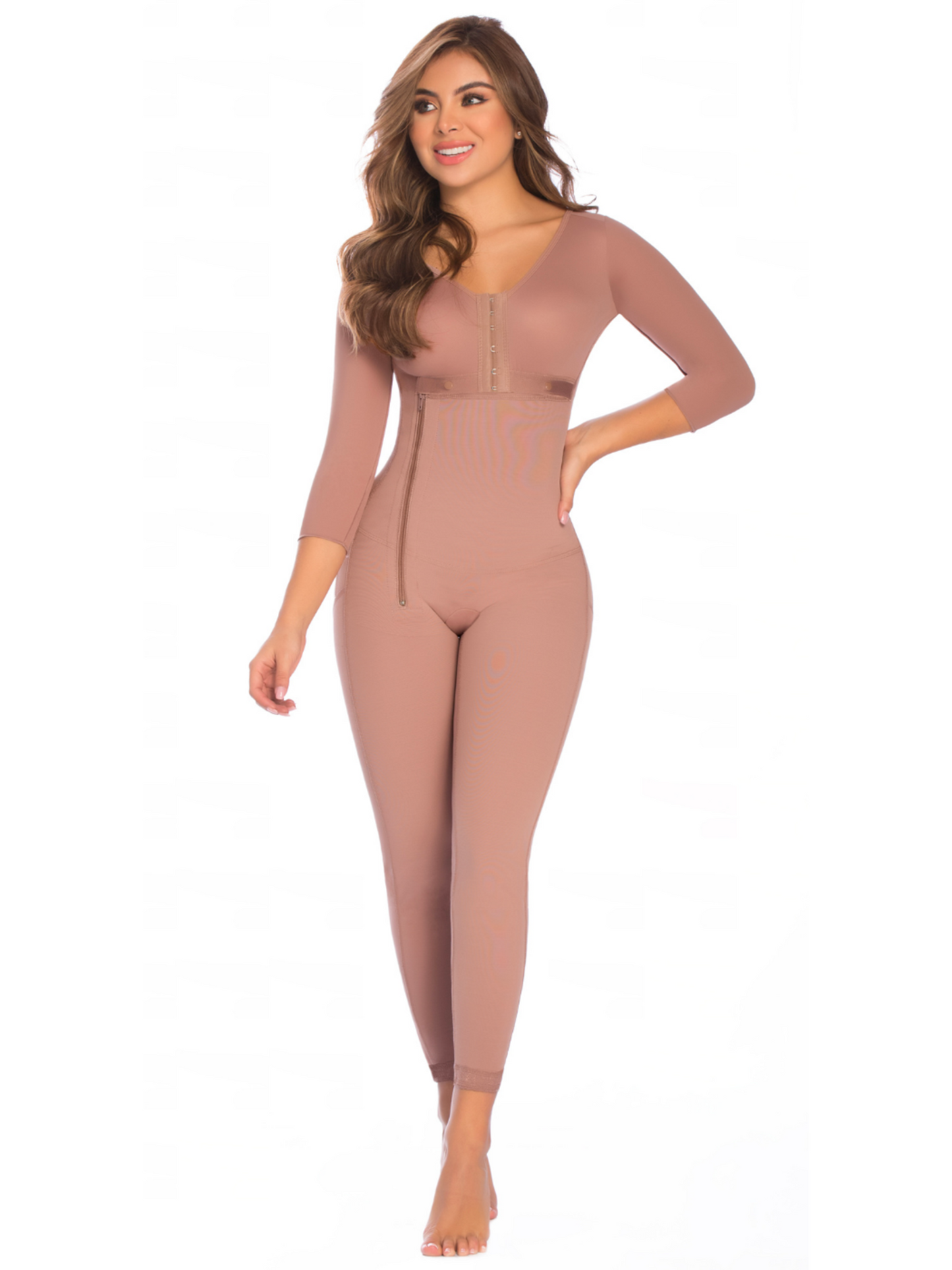 Long Sleeve Ankle-Length Size-Reducing & Post-Surgical Girdle  Ref 09036