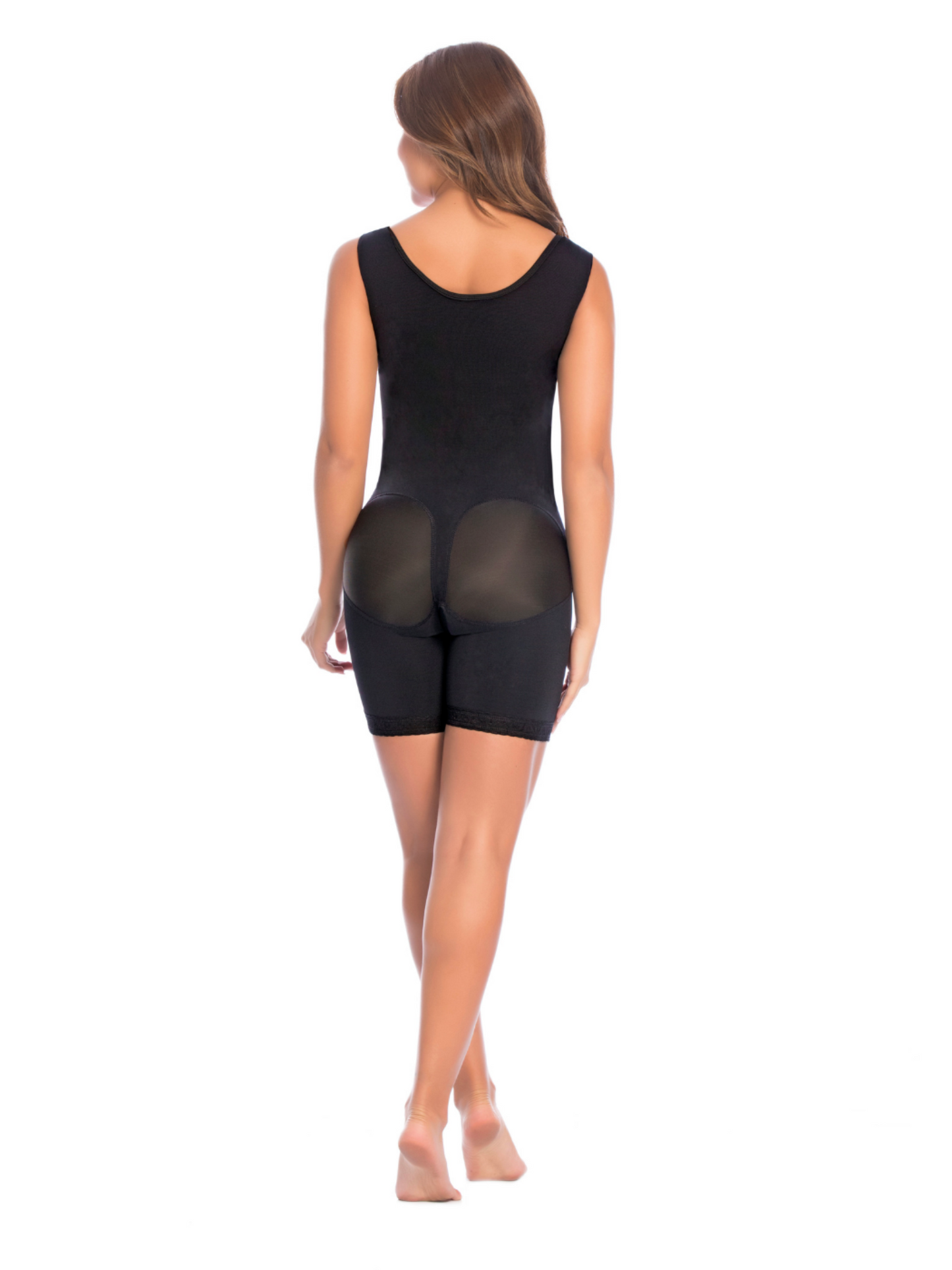 Post-Surgical Girdle with Bra, Armhole Sleeve, and Half-Leg Coverage 09215
