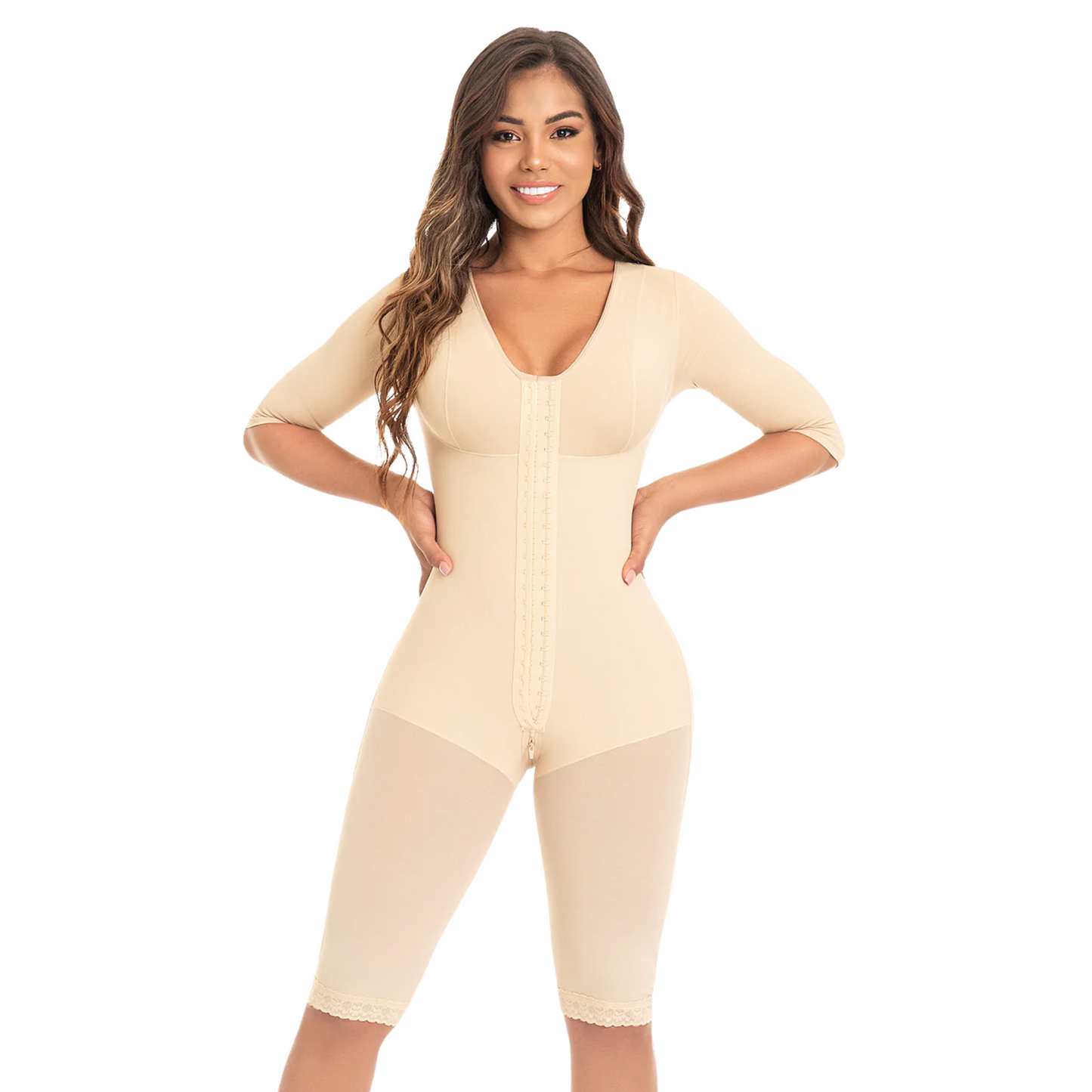 Long Faja with Back, Arm, and Bust Coverage: Fajas M&D 0161