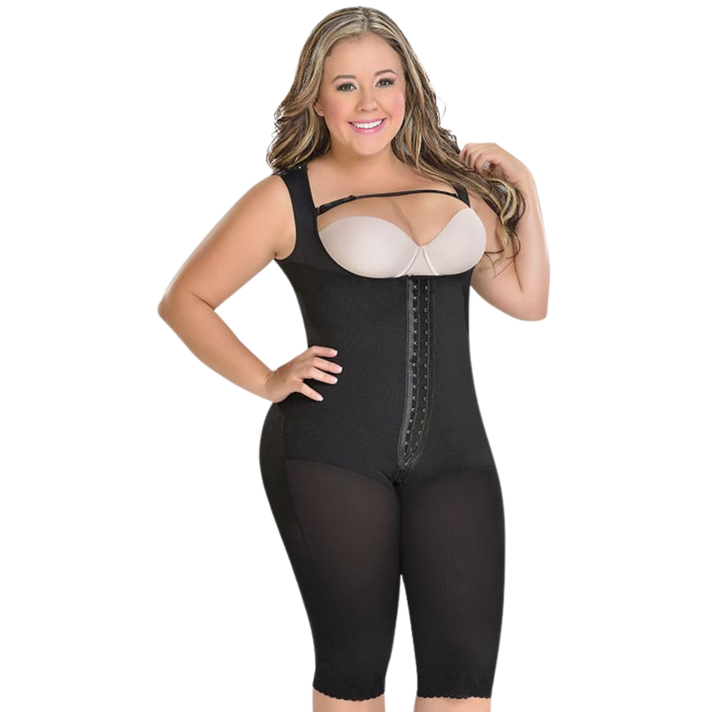 Knee-Length Shape-wear with coverage back F0075