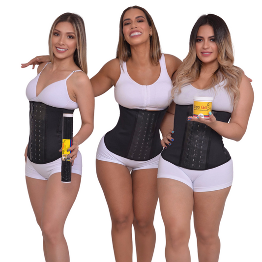 The Complete waist snatching bungle (Lipo Gel 16 oz+ Lipo Plastic + Waist trainer)
