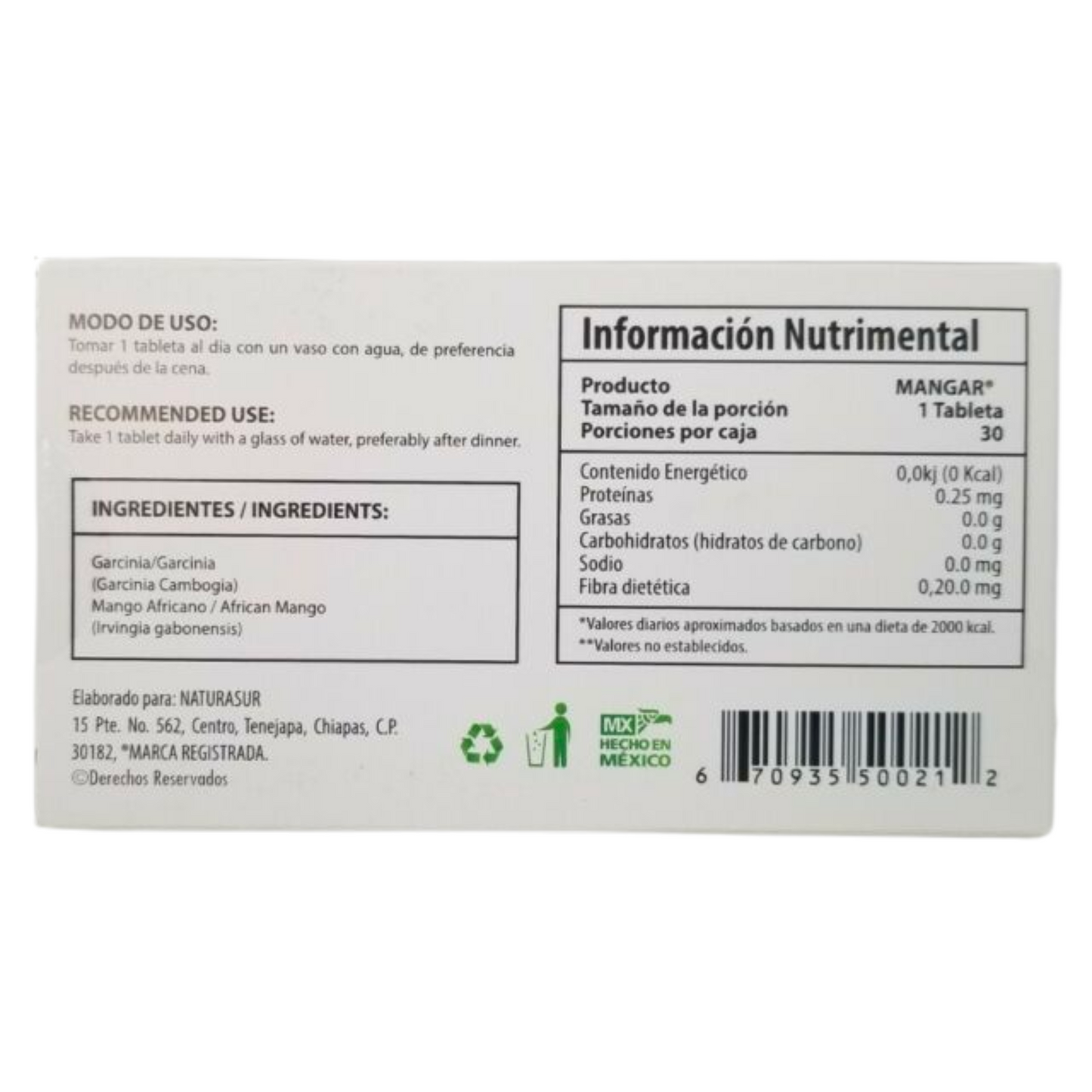 ManGar Mango Africano & Garcinia Cambogia