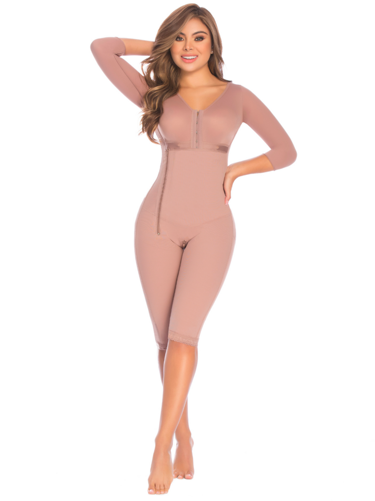 Complete Body Sculpting  with arms and side zipper Ref 09008