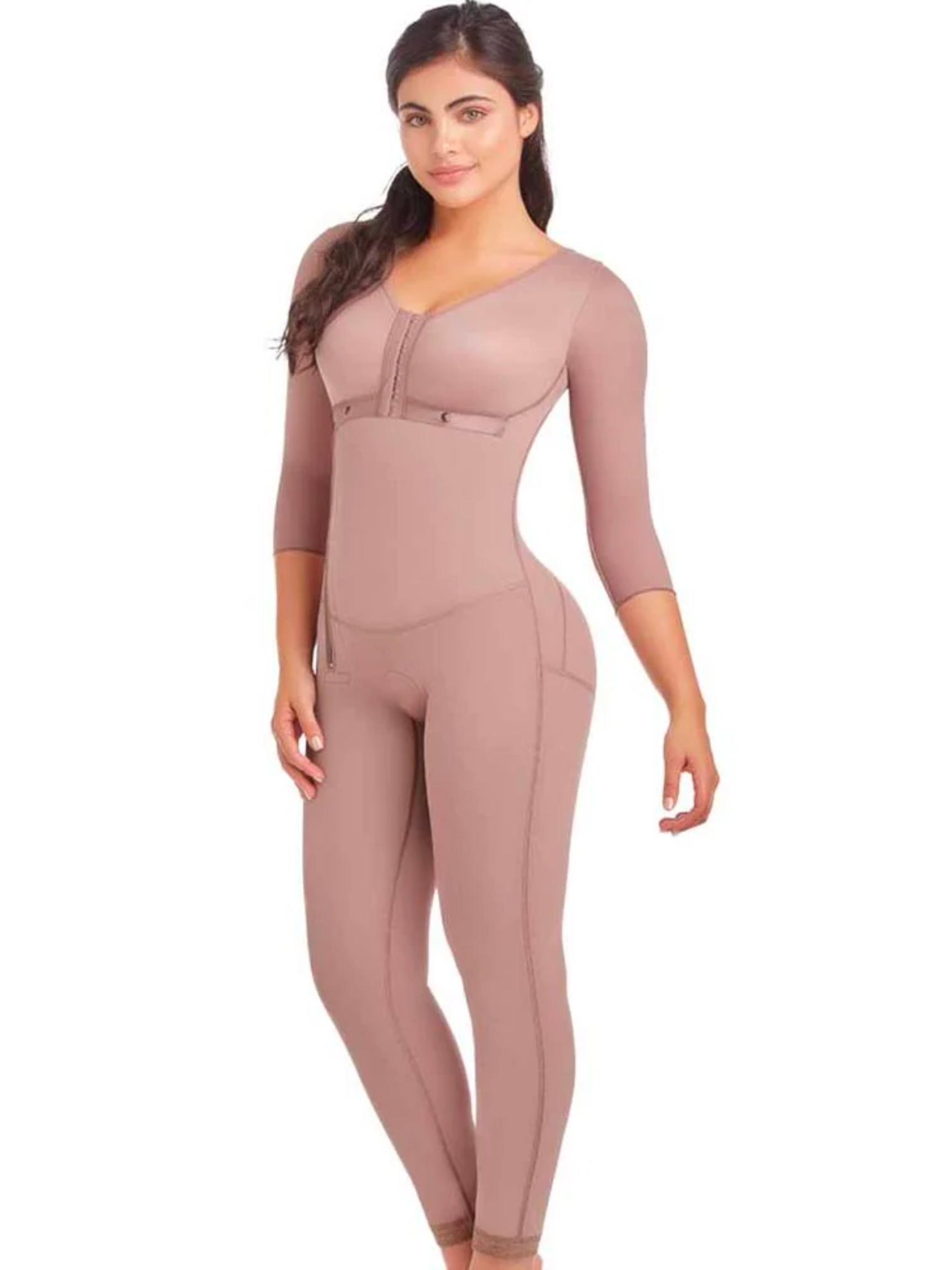 Long Sleeve Ankle-Length Size-Reducing & Post-Surgical Girdle Ref 0903 –  Salud y Figura Facil