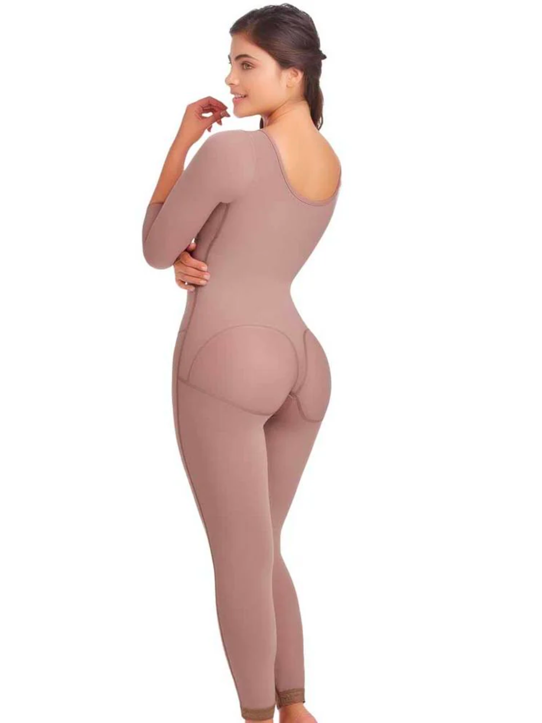 Long Sleeve Ankle-Length Size-Reducing & Post-Surgical Girdle Ref 0903 –  Salud y Figura Facil
