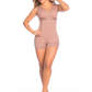 Women's Comfort Boy Short Faja with Built-in Girdle and Internal Bra Ref 09053 Delie by Fajate