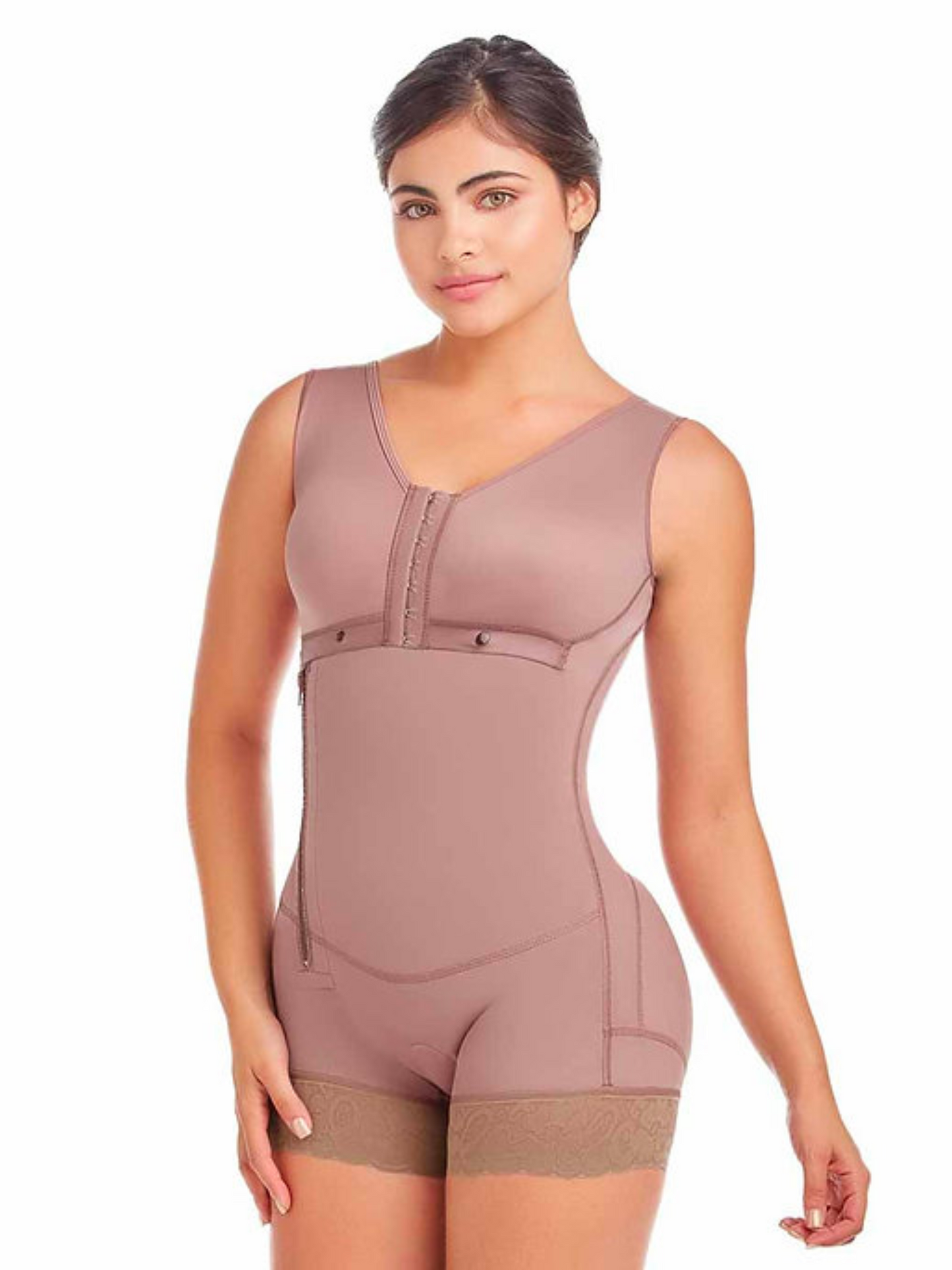 Women's Comfort Boy Short Faja with Built-in Girdle and Internal Bra R –  Salud y Figura Facil