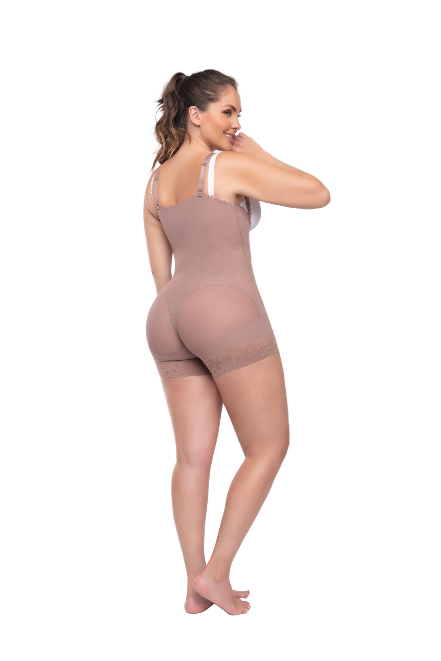 Comfort Strapless Open Bust Body Shapewear with Zipper - Tummy Control and Butt Lifter Ref 11068 / 09068