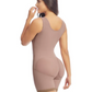 Girdle with mid-leg bra and brooches Fajas Delie 09215