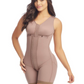 Girdle with mid-leg bra and brooches Fajas Delie 09215
