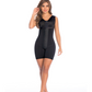 Girdle with mid-leg bra and brooches Fajas Delie 09215