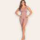 Girdle with Mid-Leg Bra and Side Zipper - Ref 09216