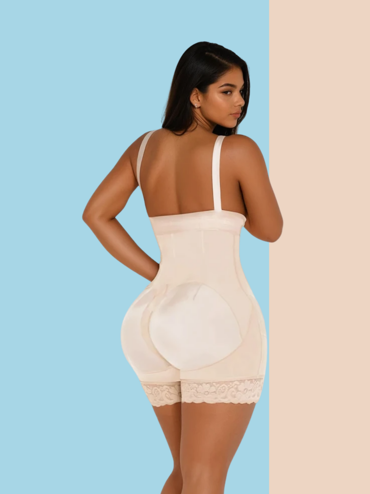 Strapless Medium Compression Faja - Mid-Thigh Shapewear for Hourglas 1990