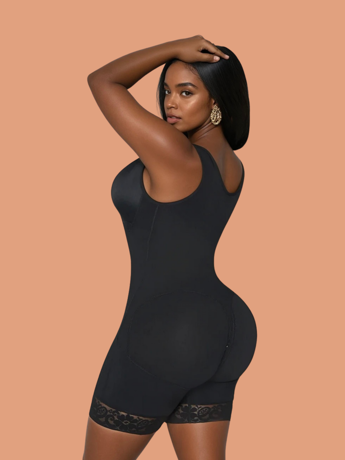 Complete Compression Faja with Built-In Bra - Mid-Thigh for Hourglass Bodies 1965