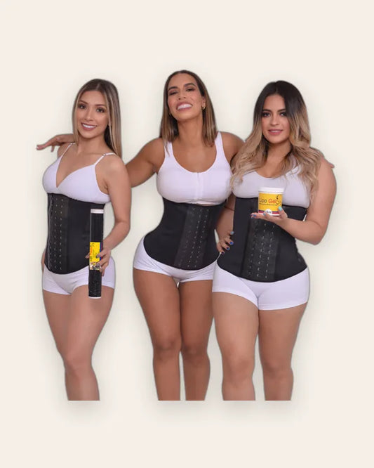The Complete waist snatching bungle (Lipo Gel 16 oz+ Lipo Plastic + Waist trainer)