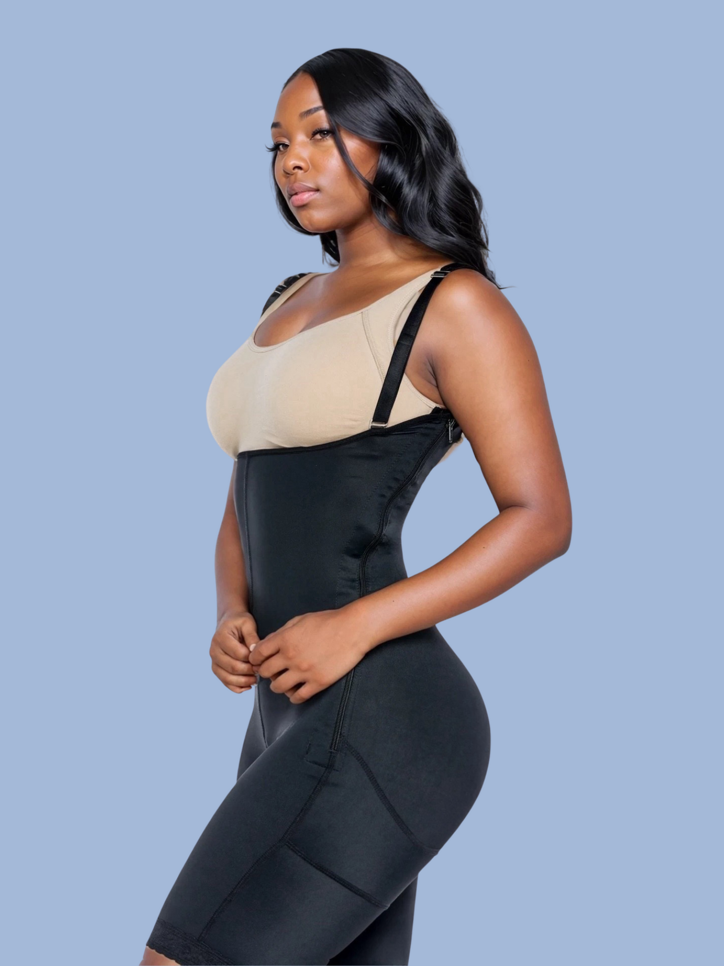 First Stage Low Compression Shapewear for Hourglass Bodies - Dual side Zipper Guitar Shape Design 1961