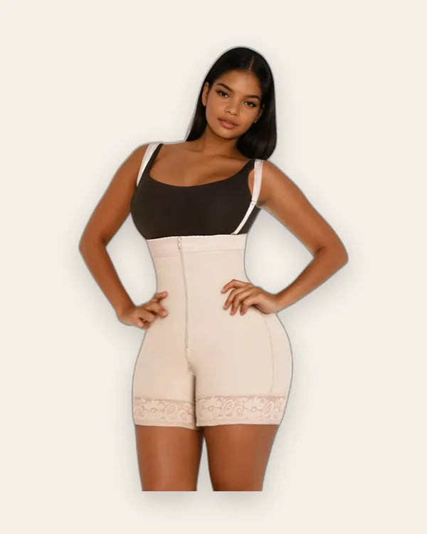Strapless Medium Compression Faja - Mid-Thigh Shapewear for Hourglas 1990