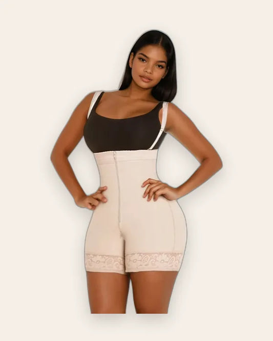 Strapless Medium Compression Faja - Mid-Thigh Shapewear for Hourglas 1990
