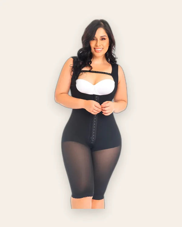 Knee-Length Shape-wear with coverage back F0075
