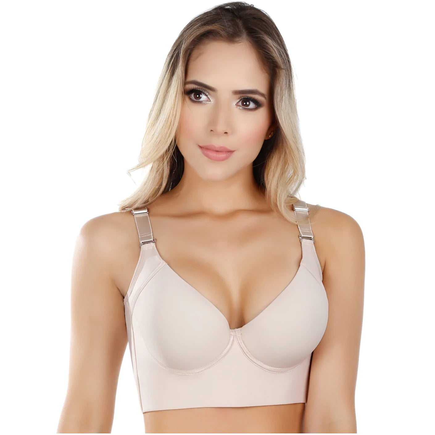 Fajas Uplady Extra Firm High Compression Push-Up Shapewear Bra 8532