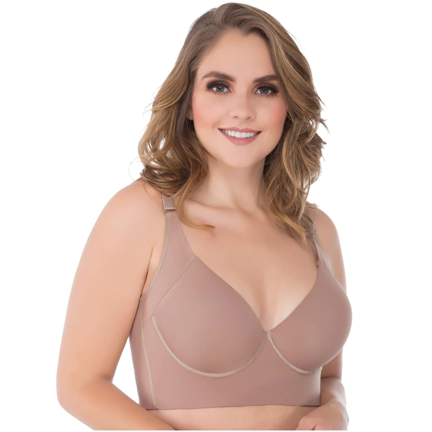 Fajas Uplady Extra Firm High Compression Push-Up Shapewear Bra 8532