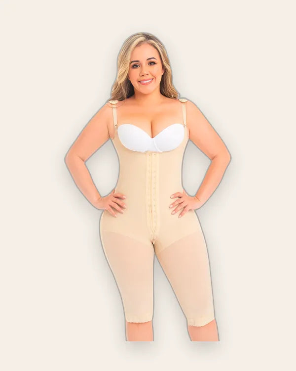 Long girdle with abdominal reinforcement Ref. F0078 Fajas M&D