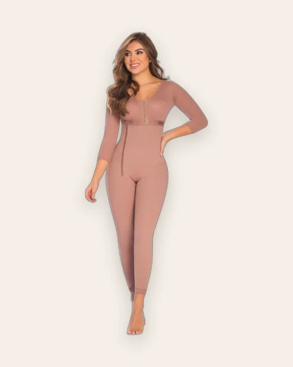 Long Sleeve Ankle-Length Size-Reducing & Post-Surgical Girdle  Ref 09036