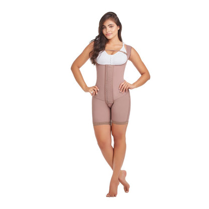 Comfort Body Shapewear with High Back Cover, Butt Lifter, and Tummy Control - Row Hooks Design 09185