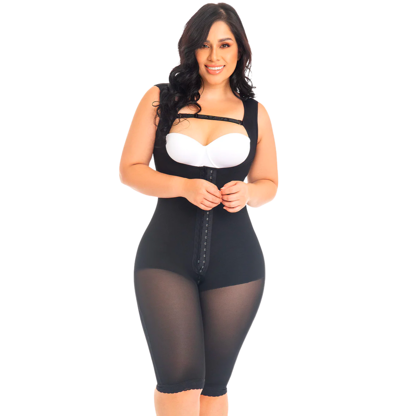 Knee-Length Shape-wear with coverage back F0075
