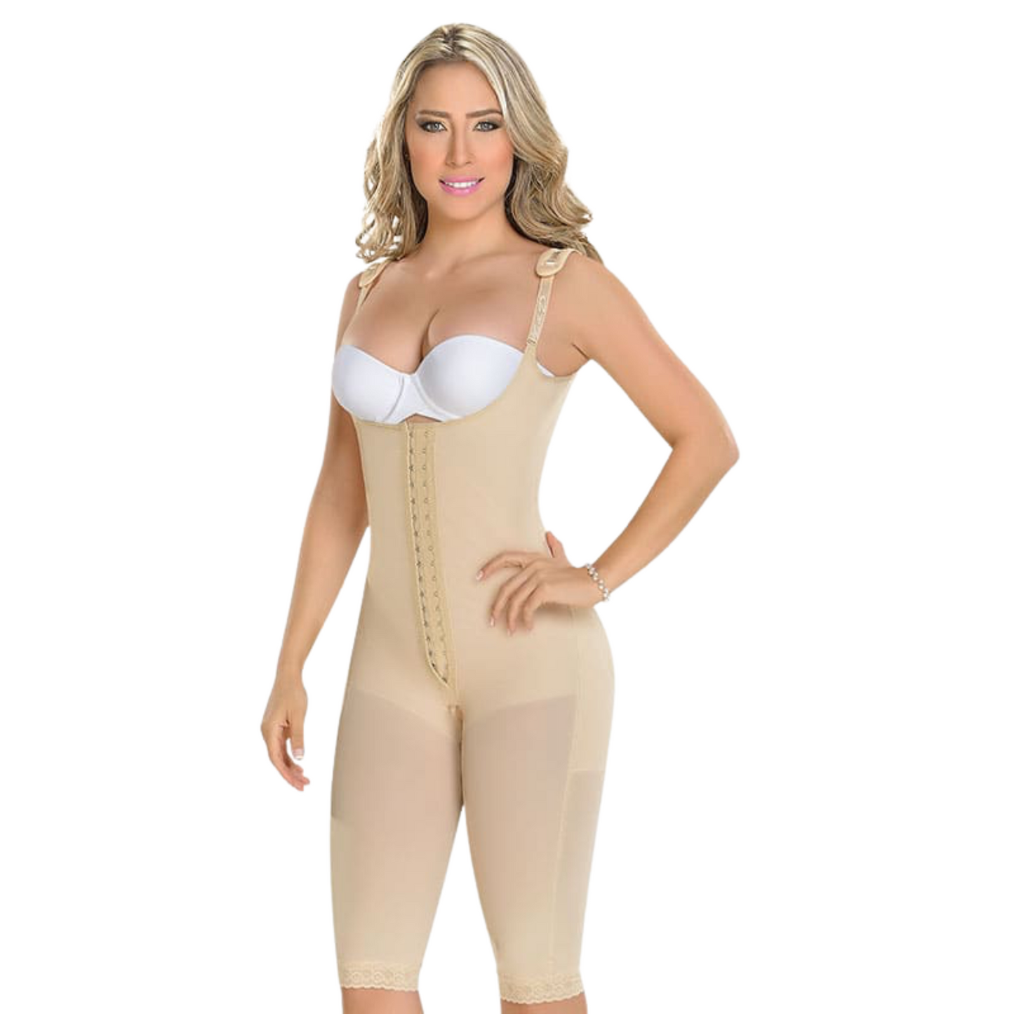 Long girdle with abdominal reinforcement Ref. F0078 Fajas M&D