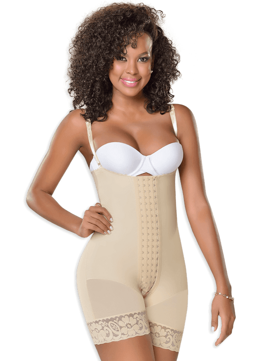 Fajas M&D F0086 -   Short strapless molding girdle with 4 fastening